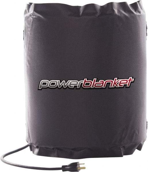 Powerblanket - 12" Wide, 5 Gallon Wrap-Around Drum Heater - 120 Volt, 60 Watts to 120 Watts, 0.5 Amps, 0°F to 100°F Thermostat Rating - Eagle Tool & Supply