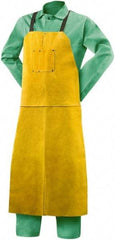 Steiner - 24 x 48" General Purpose Waist Apron - Leather, Yellow, 1 Pocket, Strap Closure - Eagle Tool & Supply