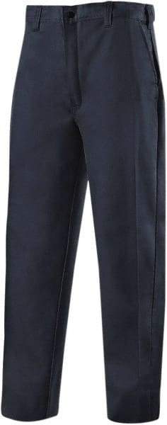 Steiner - Cotton Flame Resistant/Retardant Pants - Zipper Closure, 4 Pockets, 46" Waist, 36" Inseam, Navy, ASTM D6413-10 - Eagle Tool & Supply