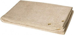 Steiner - 6' High x 10' Wide x 0.035" Thick Fiberglass Welding Blanket - Tan, Grommet - Eagle Tool & Supply