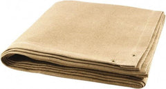 Steiner - 8' High x 6' Wide x 0.08" Thick Coated Fiberglass Welding Blanket - Tan, Grommet - Eagle Tool & Supply