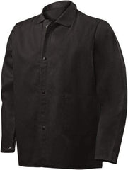 Steiner - Size 5XL Flame Resistant/Retardant Jacket - Black, Cotton, Snaps Closure - Eagle Tool & Supply