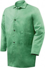 Steiner - Size 5XL Flame Resistant/Retardant Jacket - Green, Cotton, Snaps Closure - Eagle Tool & Supply