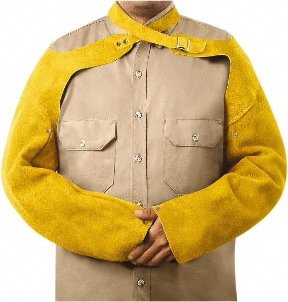 Steiner - Size Adjustable, Bourbon (Color) Leather Sleeve - 23" Long Sleeve, Neck Strap with Snap Wrist - Eagle Tool & Supply