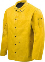 Steiner - Size 3XL Welding Jacket - Tan, Pig Skin, Snaps Closure - Eagle Tool & Supply