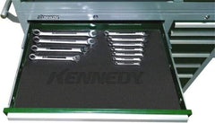 Kennedy - Tool Box PVC Coated Polyester Drawer Liner - 34" Wide x 20" Deep x 1/16" High, For Kennedy Models 3407MP, 348X - Eagle Tool & Supply