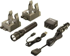 Streamlight - White LED Bulb, 375 Lumens, Industrial/Tactical Flashlight - Black Aluminum Body, 1 3.75V Lithium-Ion Battery Included - Eagle Tool & Supply