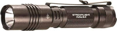 Streamlight - White LED Bulb, 500 Lumens, Industrial/Tactical Flashlight - Black Aluminum Body, 2 CR123A Lithium Batteries Included - Eagle Tool & Supply