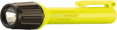 Streamlight - White LED Bulb, 60 Lumens, Industrial/Tactical Flashlight - Yellow Plastic Body, 2 AAA Alkaline Batteries Included - Eagle Tool & Supply