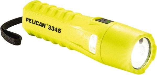 Pelican Products, Inc. - White LED Bulb, 280 Lumens, Industrial/Tactical Flashlight - Yellow Polycarbonate Body, 3 AA Alkaline Batteries Not Included - Eagle Tool & Supply