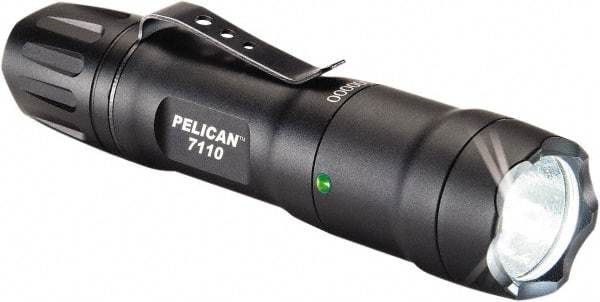 Pelican Products, Inc. - White LED Bulb, 445 Lumens, Industrial/Tactical Flashlight - Black Aluminum Body, 1 AA Alkaline Battery Included - Eagle Tool & Supply