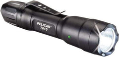 Pelican Products, Inc. - White LED Bulb, 1,018 Lumens, Industrial/Tactical Flashlight - Black Aluminum Body, 1 AA Alkaline Battery Included - Eagle Tool & Supply