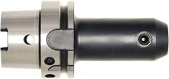 Bilz - HSK100A 5/16" Shank Diam Taper Shank 5/16" Hole End Mill Holder/Adapter - 1" Nose Diam, 3.15" Projection, Through-Spindle, Through-Bore & DIN Flange Coolant - Exact Industrial Supply