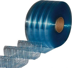 Clearway Door - Clear Ribbed QuickStrip Roll Dock Curtain Strips - 12" Wide x 150' Long x 0.11" Thick - Eagle Tool & Supply