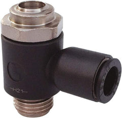 Legris - Speed & Flow Control Valves   Valve Type: Compact Meter Out Flow Control    Male Thread Size: 1/4 - Eagle Tool & Supply