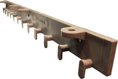 Clearway Door - 2' Long Polymer Compound Dock Strip Door Boltless Mounting Hardware - Use with PVC Strips - Eagle Tool & Supply