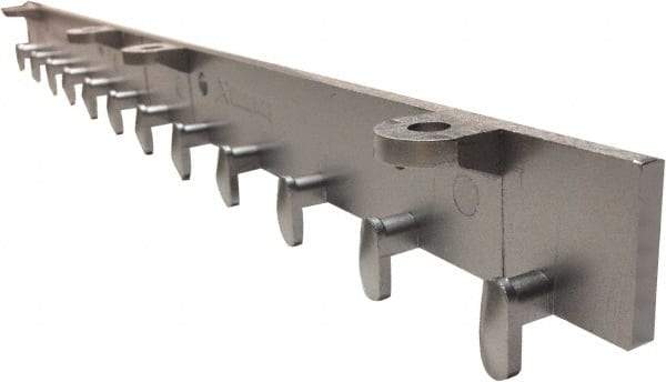 Clearway Door - 2' Long Aluminum Dock Strip Door Boltless Mounting Hardware - Use with PVC Strips - Eagle Tool & Supply