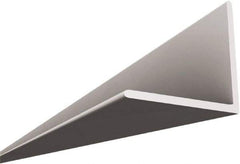 HG-Grid - 8' Long x 15/16" Wide x 15/16" Thick, Vinyl Angled Molding - ASTM E-84 Specification, White - Eagle Tool & Supply