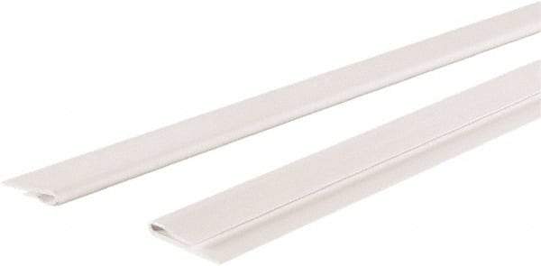 GridMAX - 4' Long x 1" Wide x 0.165" Thick, Vinyl Ceiling Grid Wall Molding Cover - ASTM E-84 Specification, White - Eagle Tool & Supply