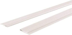GridMAX - 4' Long x 1" Wide x 0.165" Thick, Vinyl Ceiling Grid Wall Molding Cover - ASTM E-84 Specification, White - Eagle Tool & Supply