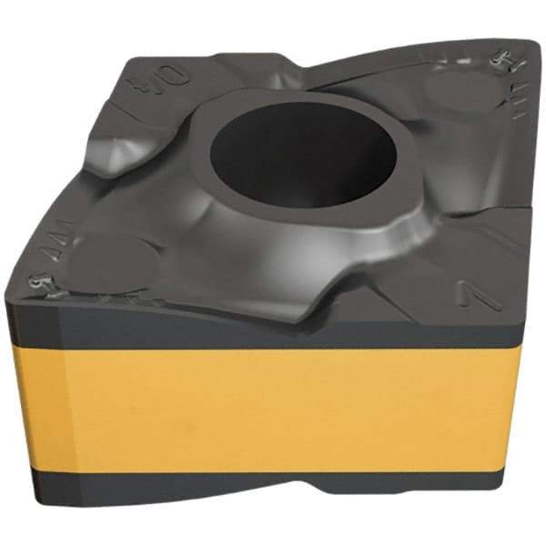 Iscar - CNMX341 M3MW Grade IC6025 Carbide Turning Insert - TiCN/Al2O3/TiN Finish, 80° Diamond, 9.52mm Inscr Circle, 4.4mm Thick, 0.4mm Corner Radius - Eagle Tool & Supply