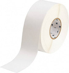 Brady - 2-1/4" Wide x 1,200" Long, White Vinyl Tape - For BradyJet J5000 - Eagle Tool & Supply