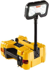 Pelican Products, Inc. - 12 Volt, Cordless, LED Portable Floor Work Light - 1 Head, 4,000 Lumens, Polypropylene, 12" High - Eagle Tool & Supply