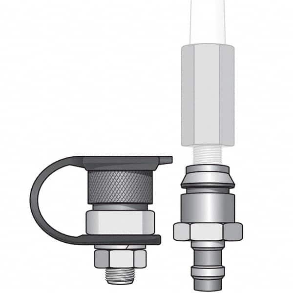 Checkers - Flag Pole Accessories Type: Warning Whip QD Base Mount Kit Material: Steel; Rubber - Eagle Tool & Supply