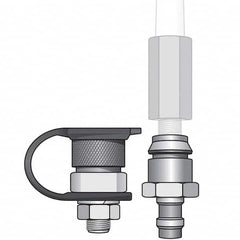 Checkers - Flag Pole Accessories Type: Warning Whip QD Base Mount Kit Material: Steel; Rubber - Eagle Tool & Supply