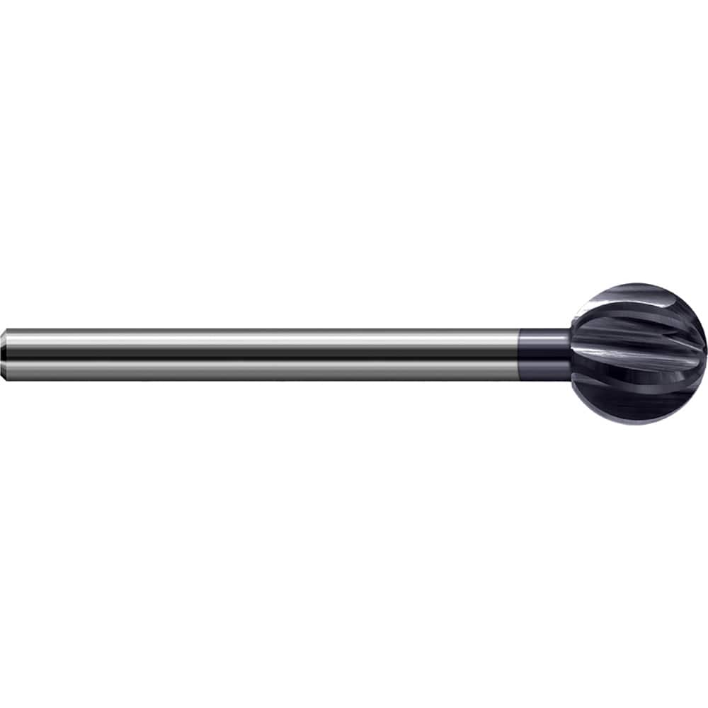 Harvey Tool - 1/4" Diam 300° Wrap Angle 0.232" LOC 6-Flute AlTiN Finish Undercut End Mill - Exact Industrial Supply