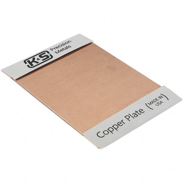 Made in USA - Copper Sheets Material: Copper Thickness (Decimal Inch): 0.0640 - Eagle Tool & Supply
