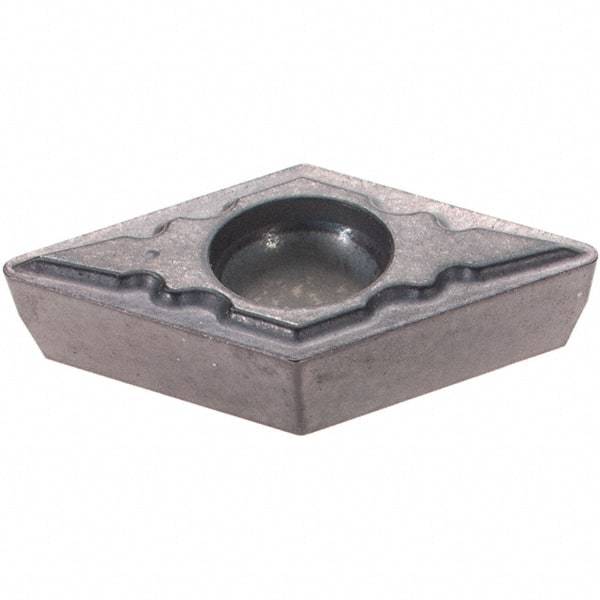 Hertel - DPMT21.51 FT Grade PH7910 Carbide Boring Insert - AlTiN Finish, 55° Diamond, 11° Relief Angle, 1/4" Inscr Circle, 0.094" Thick, 0.015" Corner Radius - Eagle Tool & Supply