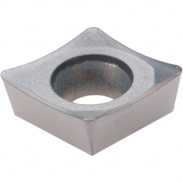 Hertel - CPGT32.52 FY Grade PH7910 Carbide Boring Insert - AlTiN Finish, 80° Diamond, 11° Relief Angle, 3/8" Inscr Circle, 0.156" Thick, 0.032" Corner Radius - Eagle Tool & Supply