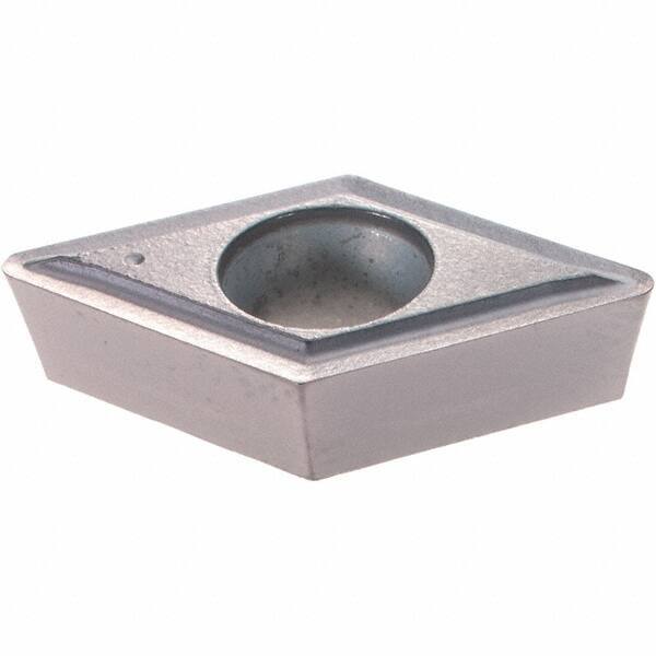 Hertel - DPMT32.52 FV Grade PH7910 Carbide Boring Insert - AlTiN Finish, 55° Diamond, 11° Relief Angle, 3/8" Inscr Circle, 0.156" Thick, 0.032" Corner Radius - Eagle Tool & Supply