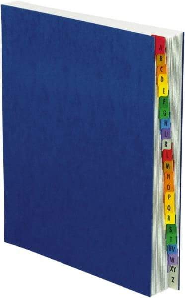 Pendaflex - 8-1/2 x 11", Letter Size, Blue, A-Z Indexed Expanding Files - Assorted Tab Cut Location - Eagle Tool & Supply