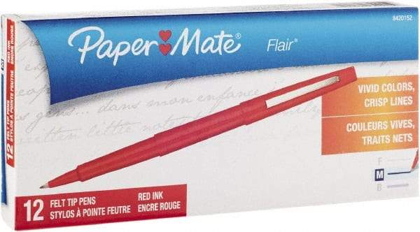 Paper Mate - Needle Porous Point Pen - Red - Eagle Tool & Supply