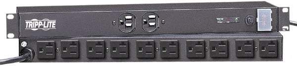 Tripp-Lite - 12 Outlets, 120 VAC15 Amps, 10' Cord, Power Outlet Strip - Floor, Keyhole Mount, 5-15 NEMA Configuration, 4" Strip - Eagle Tool & Supply