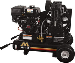 MI-T-M - 9.0 hp, 17.2 CFM, 175 Max psi, Two Stage Portable Fuel Air Compressor - Honda GX270 OHV Engine - Eagle Tool & Supply