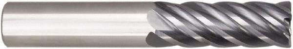 Niagara Cutter - 1/4", 6 Flute, Single End, Solid Carbide, 0.015" Corner Radius End Mill - 2" OAL, 38° Helix, Right Hand Flute, 5/8" LOC, Right Hand Cut - Eagle Tool & Supply