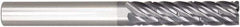 Niagara Cutter - 1/2", 7 Flute, Single End, Solid Carbide, 0.03" Corner Radius End Mill - 4" OAL, 38° Helix, Right Hand Flute, 2" LOC, Right Hand Cut - Eagle Tool & Supply