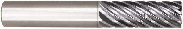 Niagara Cutter - 3/4", 9 Flute, Single End, Solid Carbide, 0.03" Corner Radius End Mill - 6" OAL, 38° Helix, Right Hand Flute, 3-1/4" LOC, Right Hand Cut - Eagle Tool & Supply