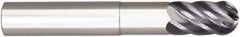 Niagara Cutter - 1/2" Diam, 1/2" LOC, 6 Flute Solid Carbide Ball End Mill - AlTiN Finish, Single End, 3" OAL, 1/2" Shank Diam, Spiral Flute - Eagle Tool & Supply