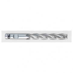 1/2 Dia. x 5 Overall Length 4-Flute Square End HSS-CO SE End Mill-Round Shank-Non-Center Cutting-Uncoated - Eagle Tool & Supply