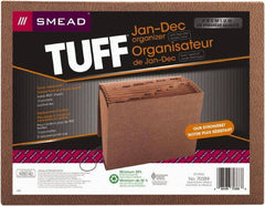 SMEAD - 8-1/2 x 11", Letter Size, Redrope, Expansion Folders - Assorted Tab Cut Location - Eagle Tool & Supply