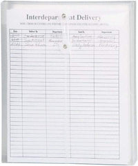 SMEAD - 8-1/2 x 11", Letter Size, Transparent Clear, Poly String & Button Envelope - Eagle Tool & Supply