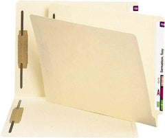 SMEAD - 8-1/2 x 11", Letter Size, Manila, File Folders with End Tab - 11 Point Stock, Straight Tab Cut Location - Eagle Tool & Supply