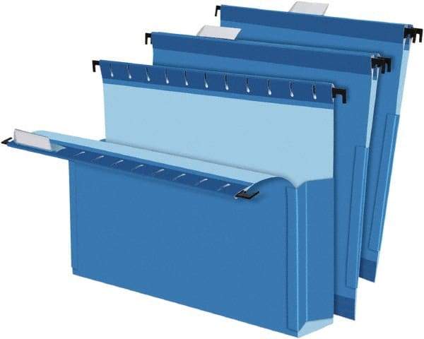 Pendaflex - 8-1/2 x 11", Letter Size, Blue, Hanging File Folder - 1/5 Tab Cut Location - Eagle Tool & Supply