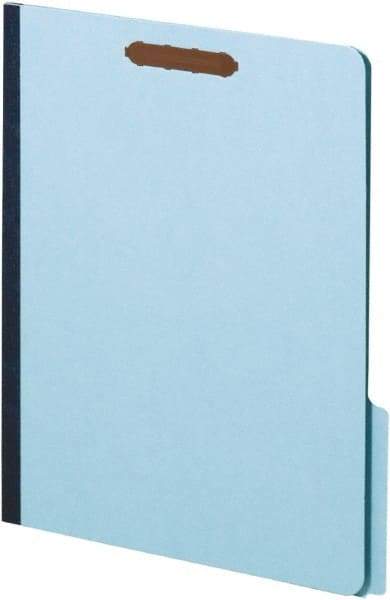 Pendaflex - 8-1/2 x 11", Letter Size, Light Blue, File Folders with Top Tab - 25 Point Stock, 1/3 Tab Cut Location - Eagle Tool & Supply
