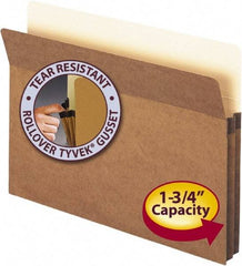 SMEAD - 8-1/2 x 11", Letter Size, Redrope, Expansion Folders - 11 Point Stock, Straight Tab Cut Location - Eagle Tool & Supply