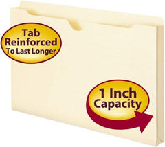 SMEAD - 8-1/2 x 14", Legal, Manila, File Jacket - 11 Point Stock, Straight Tab Cut Location - Eagle Tool & Supply